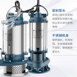 极速潜水排污带浮球阀水泵大功率无堵塞高扬O程清水污水化粪池自