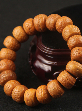 极速皮凤眼菩提子手串单圈A珠文玩男女款原籽精挑眼正