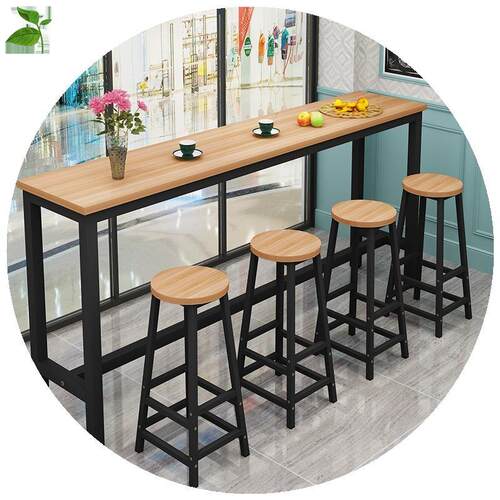 速发台小台吧吧台桌家用高脚桌餐厅奶啡咖茶店桌小椅桌长条桌窄酒