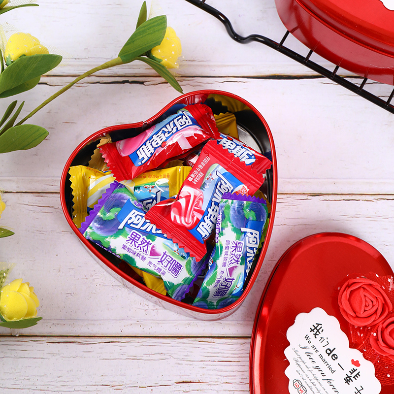 心形喜糖盒子铁盒婚庆礼品盒定制卡片创意糖果空盒网红结婚伴手礼