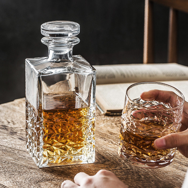 速发水晶玻璃酒瓶威士忌瓶密洋空瓶子 家用红白封酒瓶泡酒瓶酒樽