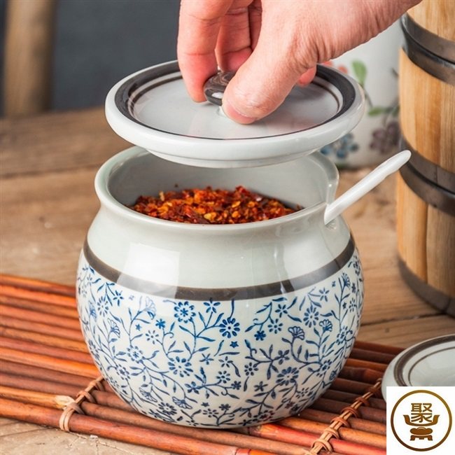 油罐子陶瓷老式h装油泼调子的土油子传统油缸带盖厨房辣料装猪罐