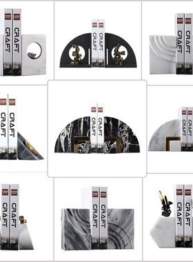 速发靠档摆件样板房售楼处书柜工艺品摆设办公室美式创意装饰书书