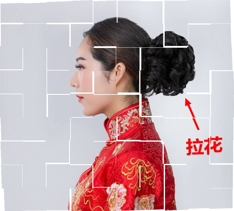 穿旗袍配的发型假发发髻盘发包头发造型j假发p套民国