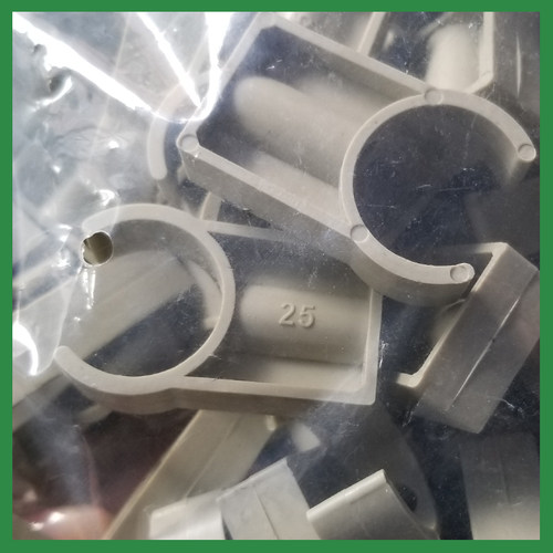灰色PPR高平卡平脚管卡U型高脚卡20 25 32ppr管件接头水管卡配件