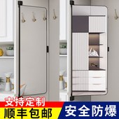 衣柜镜子推拉镜旋转内置隐形伸缩镜衣橱内装 全身镜折叠试衣穿衣镜