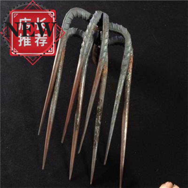 新品农用菜e园二齿耙三齿耙四齿q耙s抓钩园林耙子农具开垦等工i.
