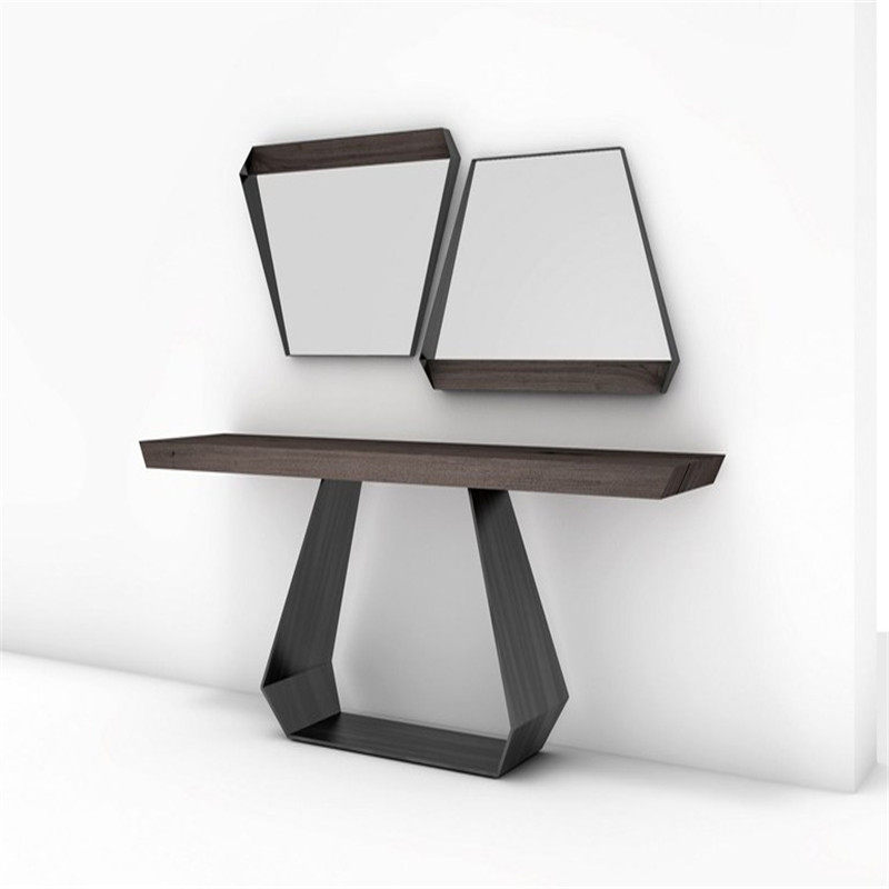 实木玄关台墙边桌简约现代玄关桌北欧靠墙窄P桌条案大理石端景台