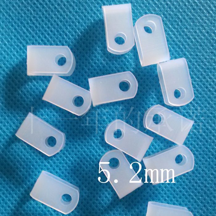 r型线夹5.2mm 尼龙R型线夹5.2 电线固定线卡 U型线夹1000只理线扣