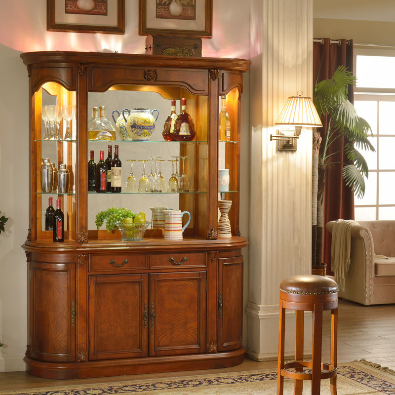 美式乡村实木酒柜多功能餐边柜靠墙欧式碗柜厨房储V物柜餐厅茶水,住宅家具,酒柜,淘宝优惠券,粉丝福利购,淘宝优惠卷
