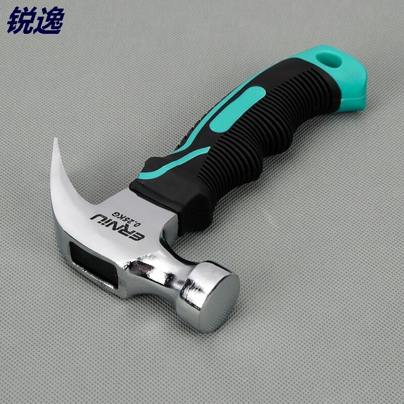 速发工功能迷你羊角榔起钉锤木工锤小铁锤子铁锤头连体锤五金多具