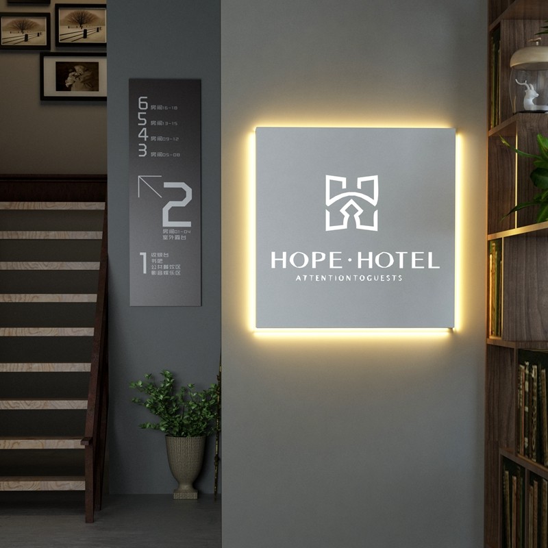 镂空灯箱铁艺广告牌制作户外招牌门牌门头发光字个性led定制定做