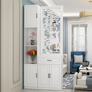 入户进门玄关柜隔断柜屏风镂空客厅装饰酒柜简约现代鞋柜储物柜