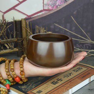 烧香炉家用供奉手工紫铜香炉线香炉宣德檀香炉仿古钵红铜香炉纯铜