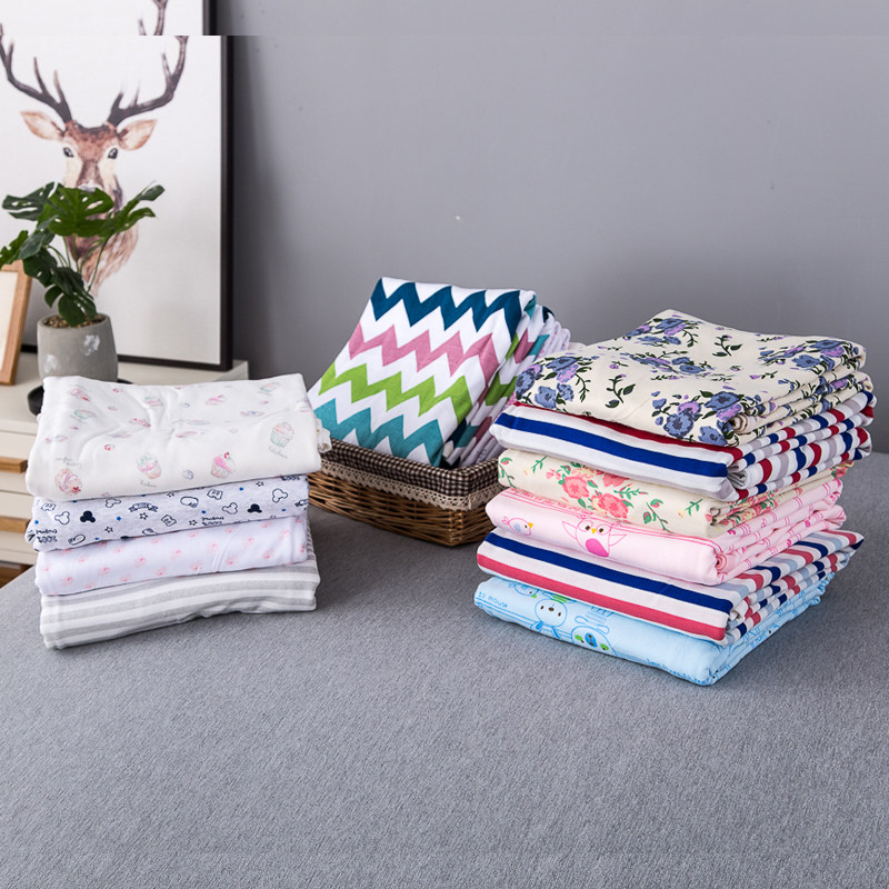 天竺棉针织棉床单单双人裸睡睡单1.5/1.8米学生宿舍纯棉条纹单件