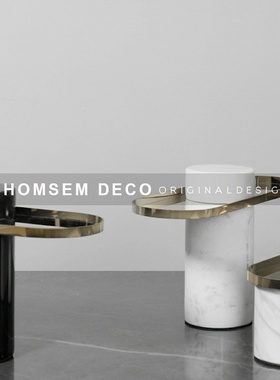 现代轻奢创意家居桌面果盘摆件售楼处酒店样板房餐桌收Z纳托盘摆