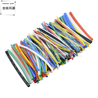 140个100mm聚烯烃热缩管绝缘阻燃电线管diy电工接线电缆保护套管