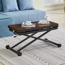 茶几餐桌两用一体式家用升降实木餐桌小户型可伸缩移动折叠茶几