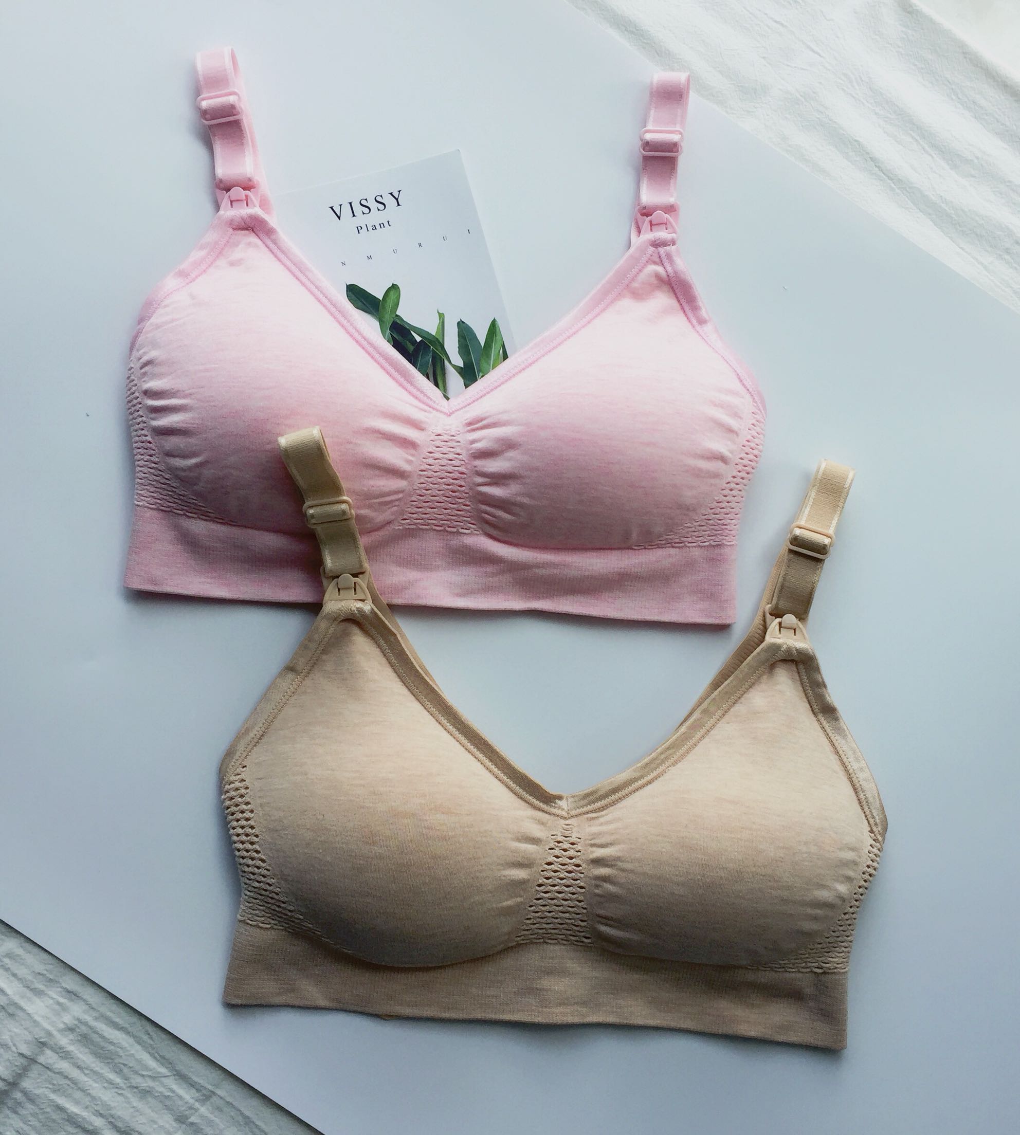 孕妇无钢圈内衣秋冬小胸聚拢喂奶胸罩大码棉质哺乳文胸2件装新款