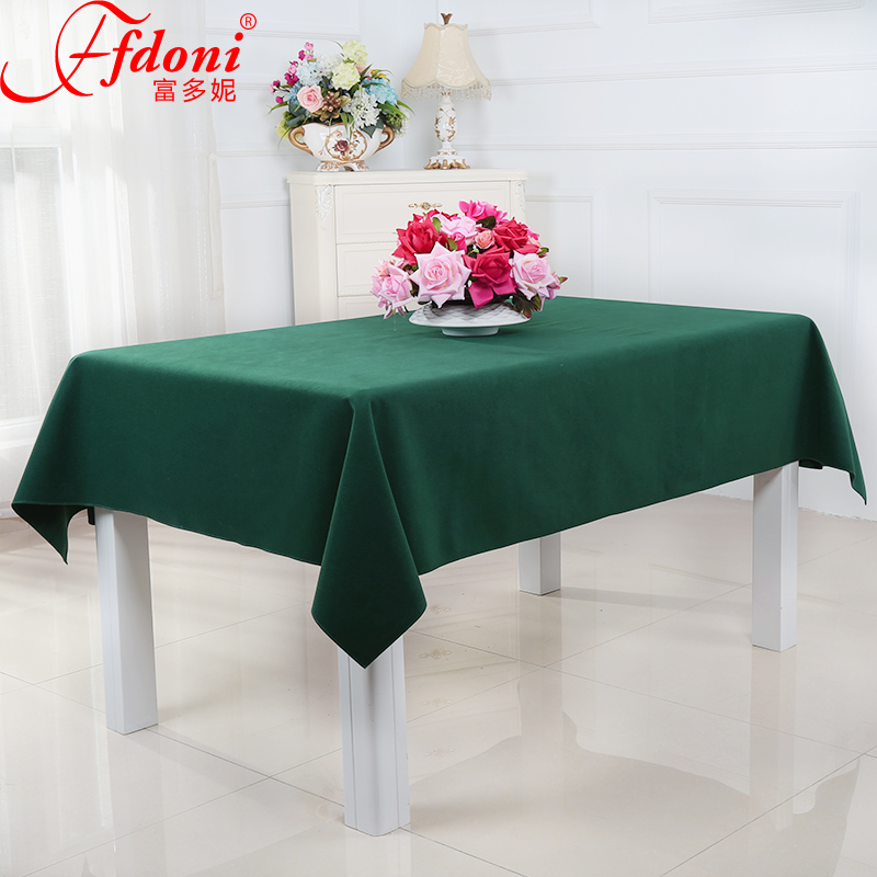 会议桌布台呢酒店台布布艺展会厚实桌布活动会议室台泥长方形定制