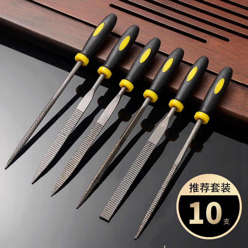 速发什锦锉套刀装钢半金属木工戳锉圆锉刀细齿三角迷你小挫刀工具