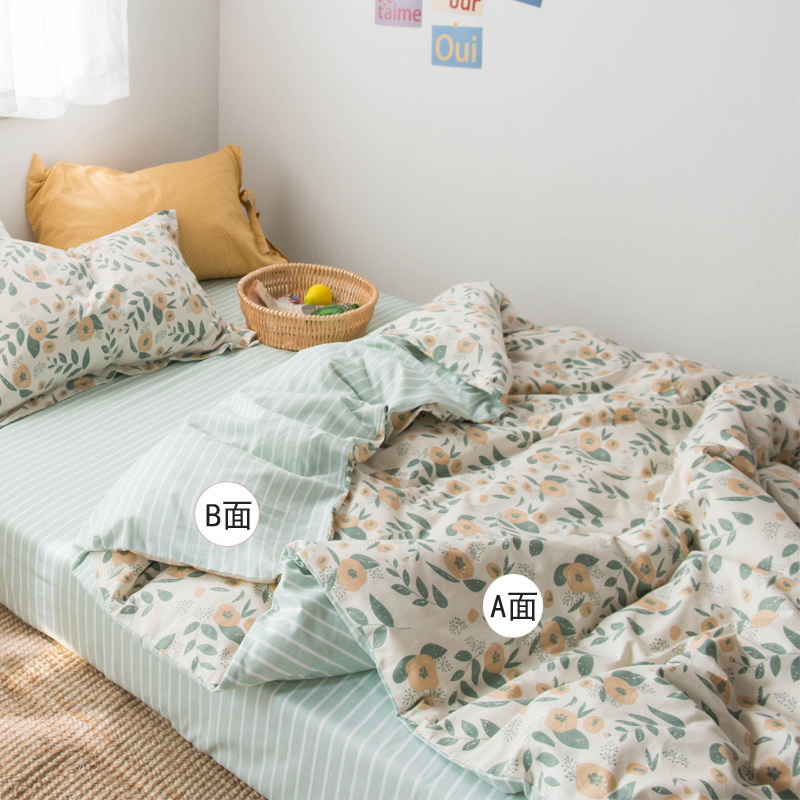 极速全棉榻榻米的四件套拼接床大A床单炕罩防滑床笠定做定制大炕