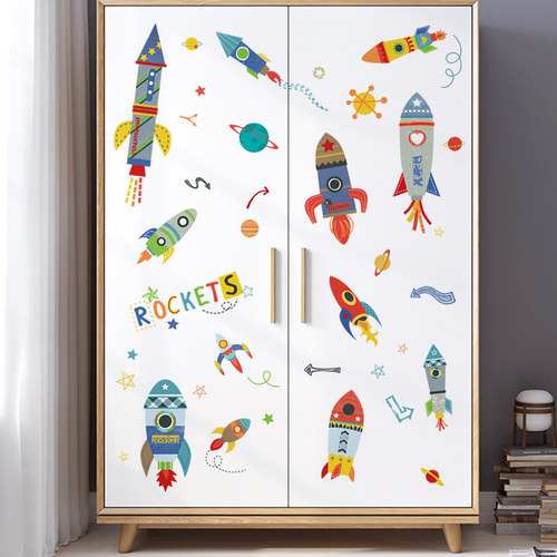 速发门柜子贴纸童具翻新贴自粘墙贴幼儿园儿家衣柜衣贴画房间装饰