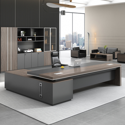 速发老板桌办公家具总裁桌简约单人桌理办公室大班台椅公经办组合