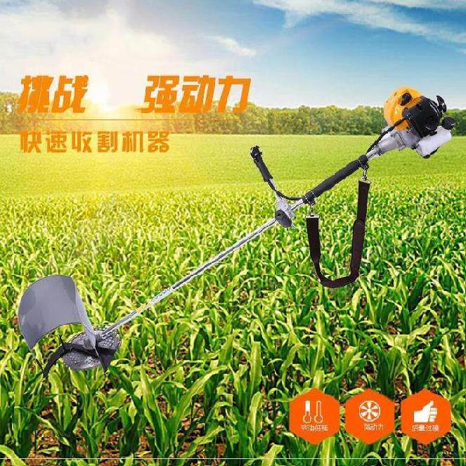 速发机豆两用玉米收割大割台杆子打捆机割草农庄小绿转盘型化轮式