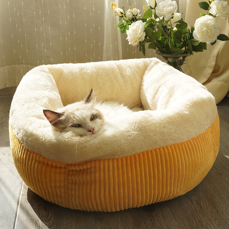 速发用窝冬季保暖深度睡眠窝四季通用猫床窝垫子猫咪睡袋猫品