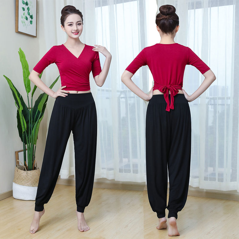 舞蹈服练功服女套装o专业形体训练仪态现代舞服装教师教学古典舞