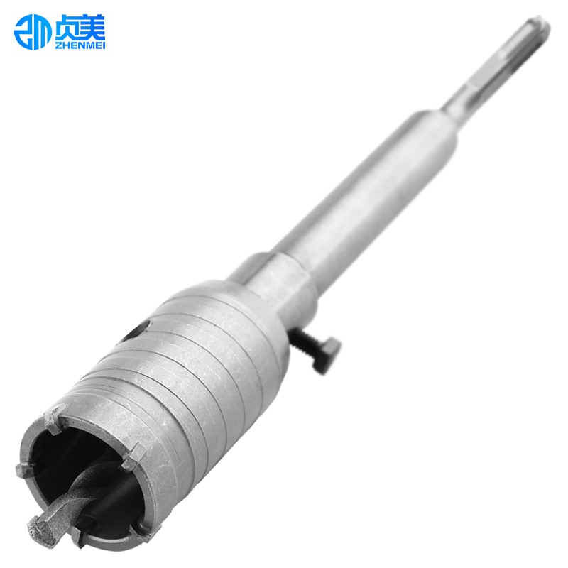 电锤冲击钻墙壁开孔器混凝土空心干钻冲击钻头装空调打孔打洞扩孔