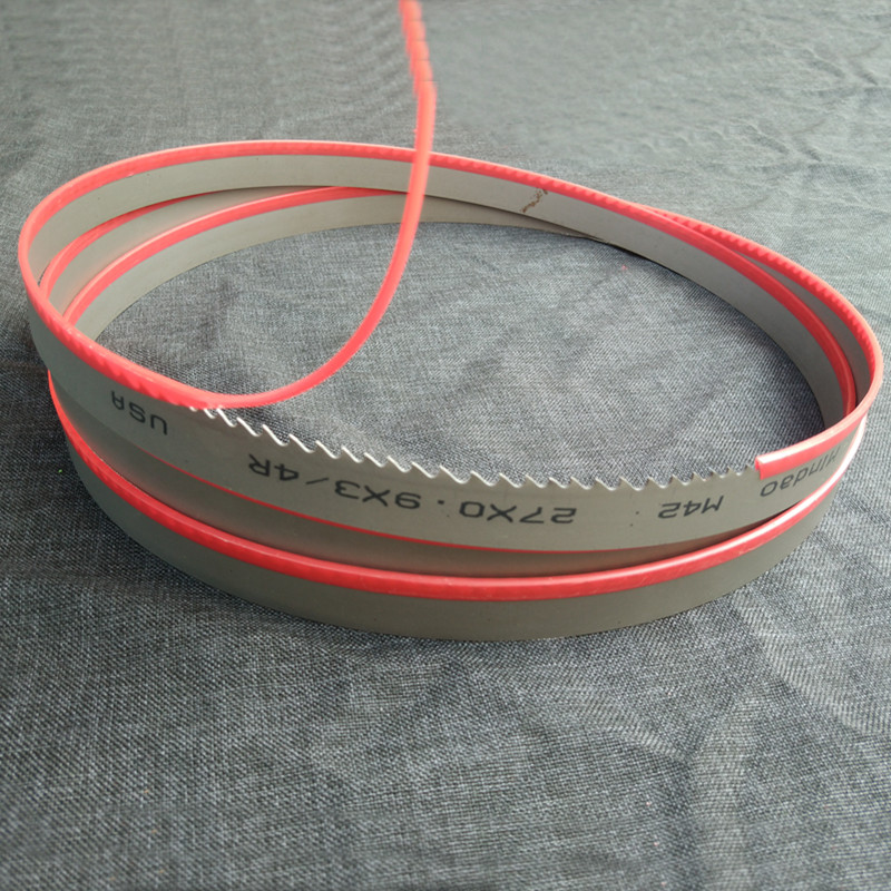 钢铁切割4240带锯床机用M42双金属带锯条型号34x4750锋钢锯片锯子