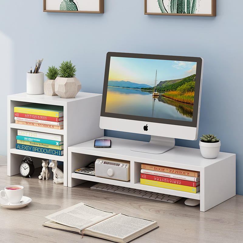 电脑显示器增高架底座宿舍桌面键盘整理收纳置物架托支架抬加高架