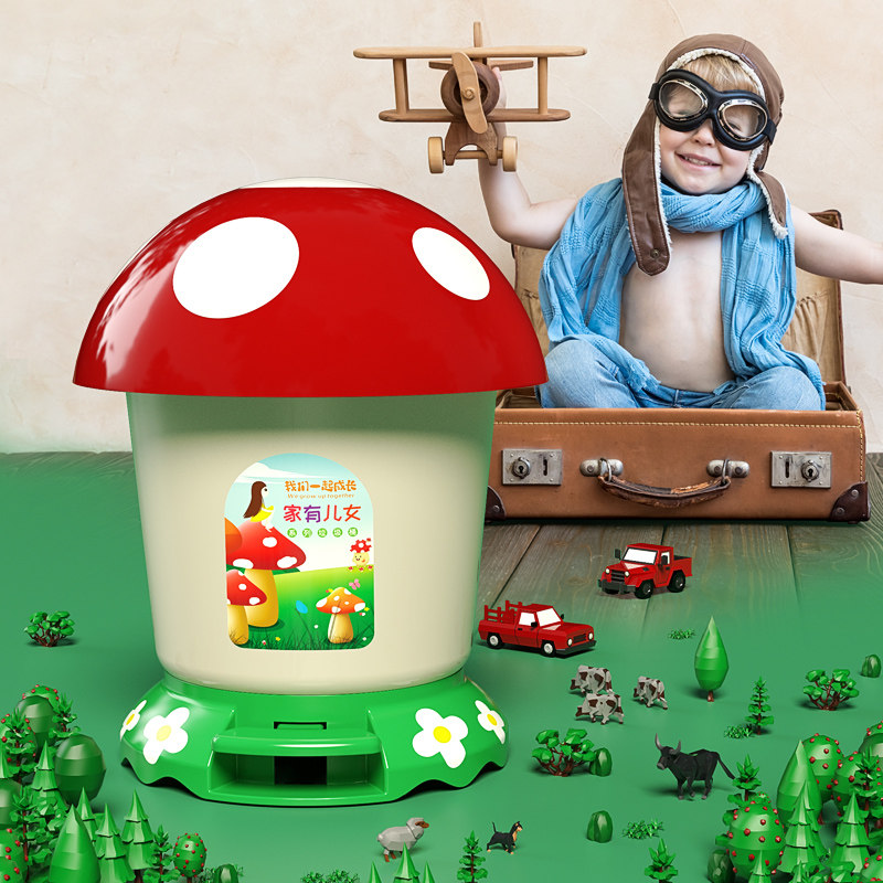 速发儿童垃圾桶带篓可爱少脚踏式小型垃圾筒创意迷你卧圾盖垃室