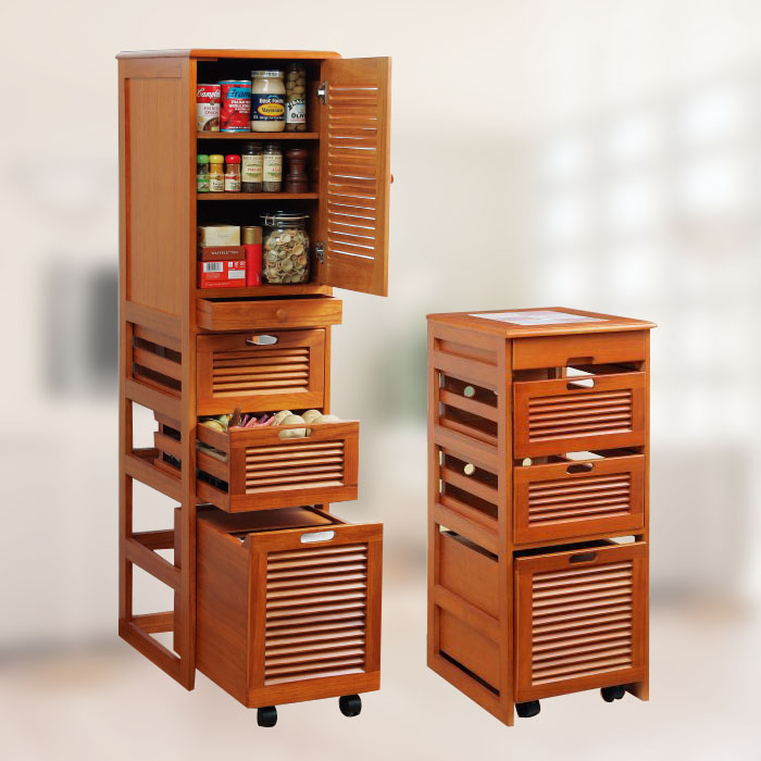 日式实木餐边柜碗柜透气蔬菜柜厨房收纳柜简约储物柜置物柜窄柜子