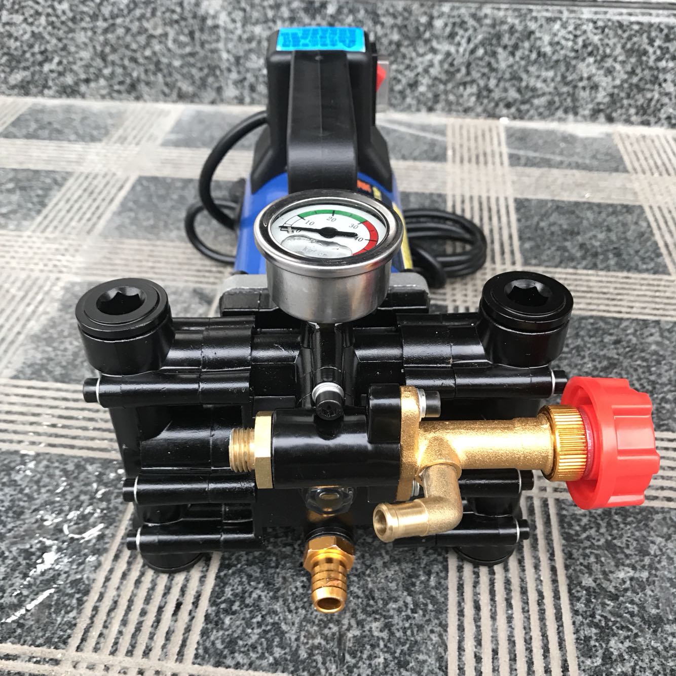 手提式打药机农用电动果树喷雾器1B2V48V60V高压双缸柱塞打药泵