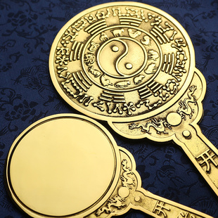 速发八卦镜纯铜家用镜子门口铜镜十二生卦八肖平面镜居带家子摆设