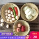 竹编簸箕家用圆形筲箕竹筛子圆竹筐农家洗菜圆筐手编馒头筐竹制品