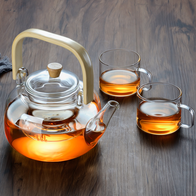 家用玻璃茶壶过滤花茶煮茶神器单壶茶具耐热加厚温家电陶炉烧水壶