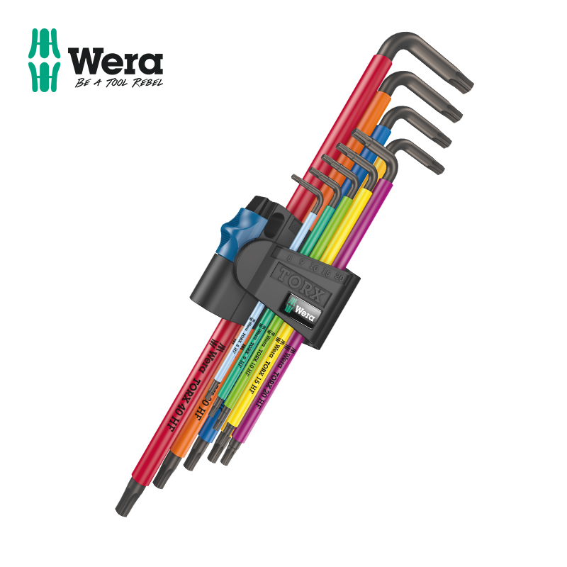 德国进口wera维拉五金工具967/9XL型TORX梅Q花内六角扳手9件套公