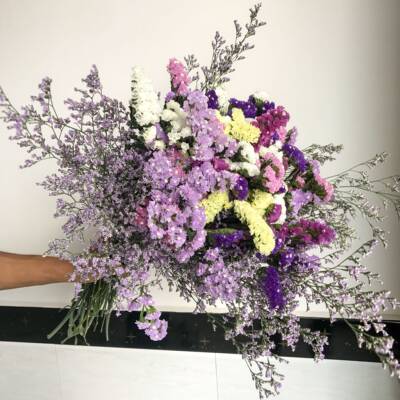 云南鲜花干花勿忘我情人草组合花束客厅卧室装饰插花家居摆设毕业