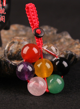 速发行晶球七星阵扣星晶七色七彩七水阵五水珠挂件