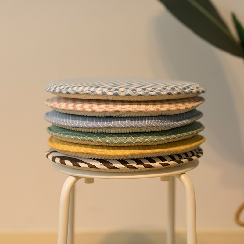 学生坐垫凳子圆形椅垫儿童椅子垫幼儿园小垫子可爱透气屁股久坐垫