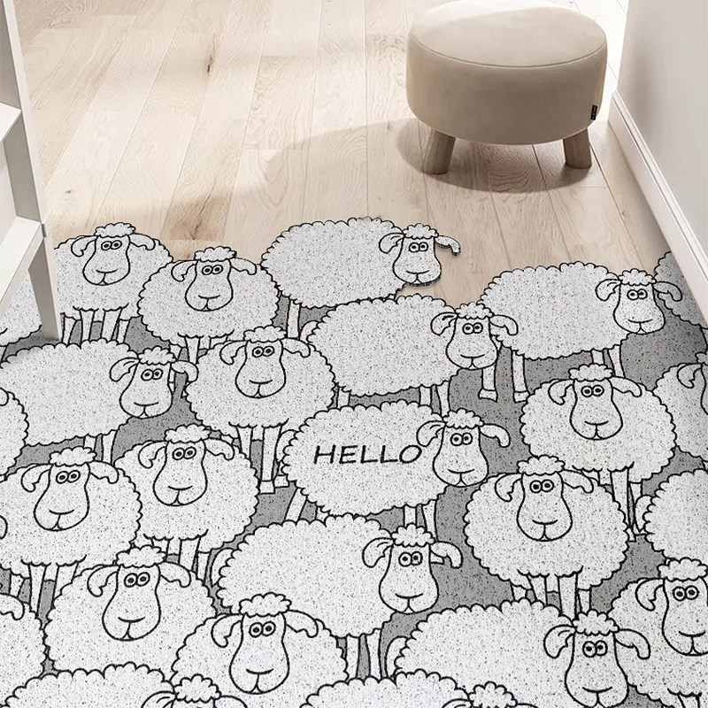入户门地毯门垫进户可裁剪丝圈家用防滑玄关垫网红小羊地垫定制,居家布艺,家用脚垫,淘宝优惠券,粉丝福利购,淘宝优惠卷