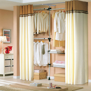 简易衣柜简约f现代布艺组装钢架布衣柜拆装衣帽间加固室内组合衣