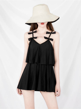 仙女范可爱日系韩国ins20v21新款显瘦遮肚遮肉保守温泉连体泳衣女