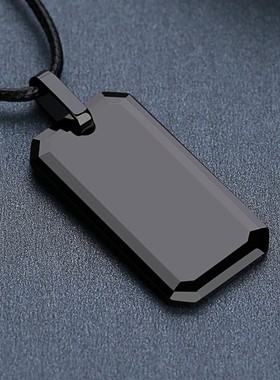 定制项链男潮牌简约吊坠刻字百搭配衣服男士挂坠装饰配饰照片项链