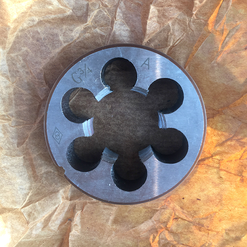 英制板牙4分6分管螺纹G板牙圆板牙水管板牙1/4 1/2 1/8 1寸2