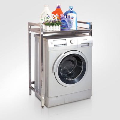 不锈钢方管滚筒波轮洗衣机置物架烤箱微波炉架落地式安装简易定制